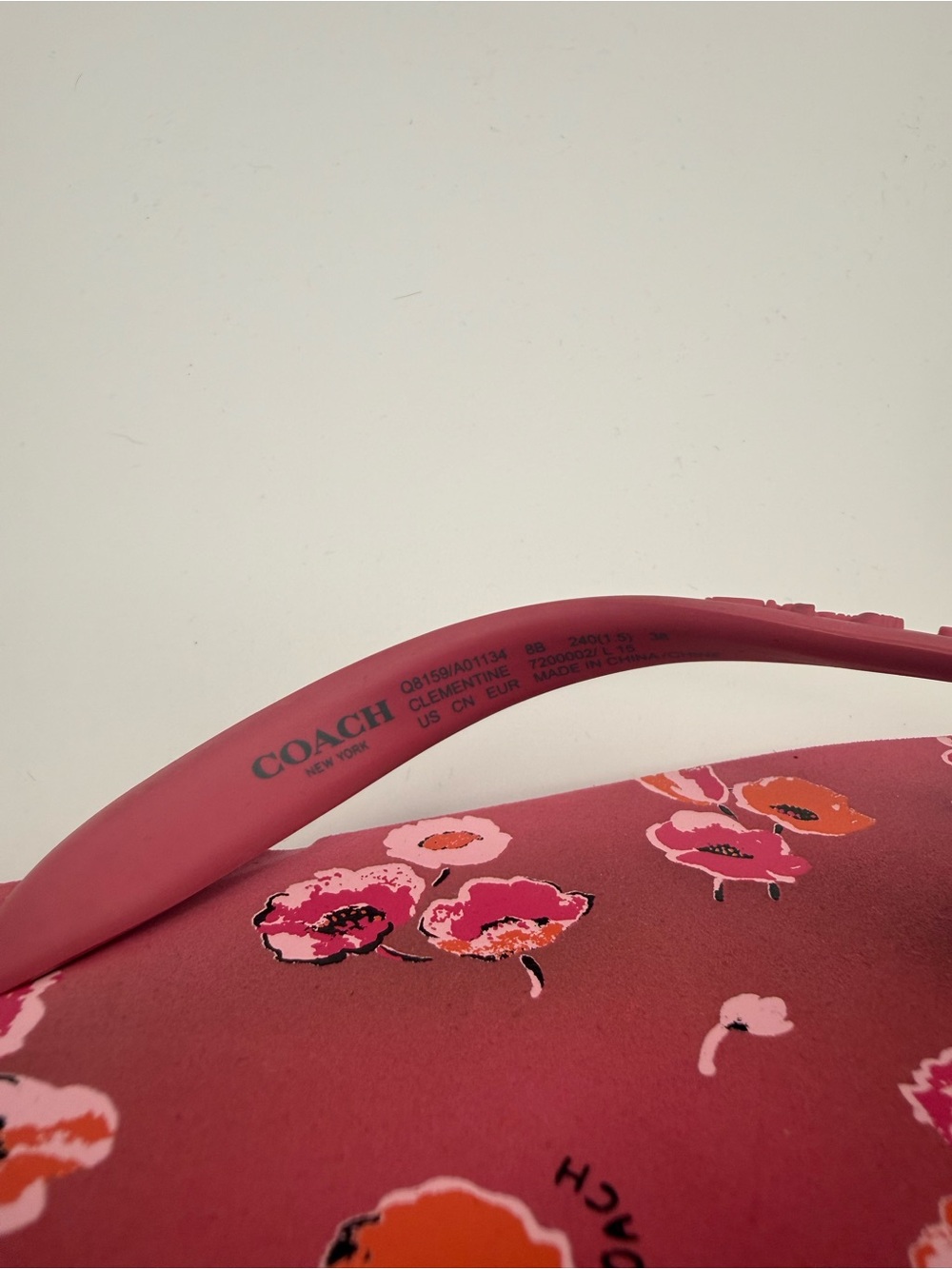 Coach Floral Pink Floral Flip Flop Sandals - Picture 6 of 9